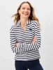 Johnnie-O Striped Louise Tee Penn State