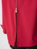 Poplin Button Front Zipper Accent Blouse | Joseph Ribkoff