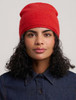 Crosby Hat in red, EchoDesign Group, slouchy beanie, women's winter hat, one size, wool cashmere.