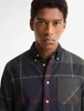 Barbour Authentic Dunoon Tartan Shirt in dark colors, oversized pattern and distinct accents.