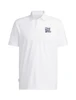 White adidas Penn State Keystone Twistknit Polo, embroidered logo, short sleeve, regular fit, golf shirt.