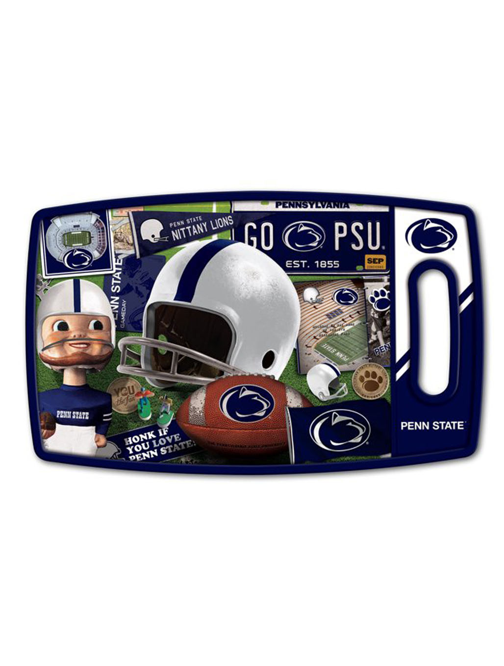 Penn State Cutting Board Retro Graphic