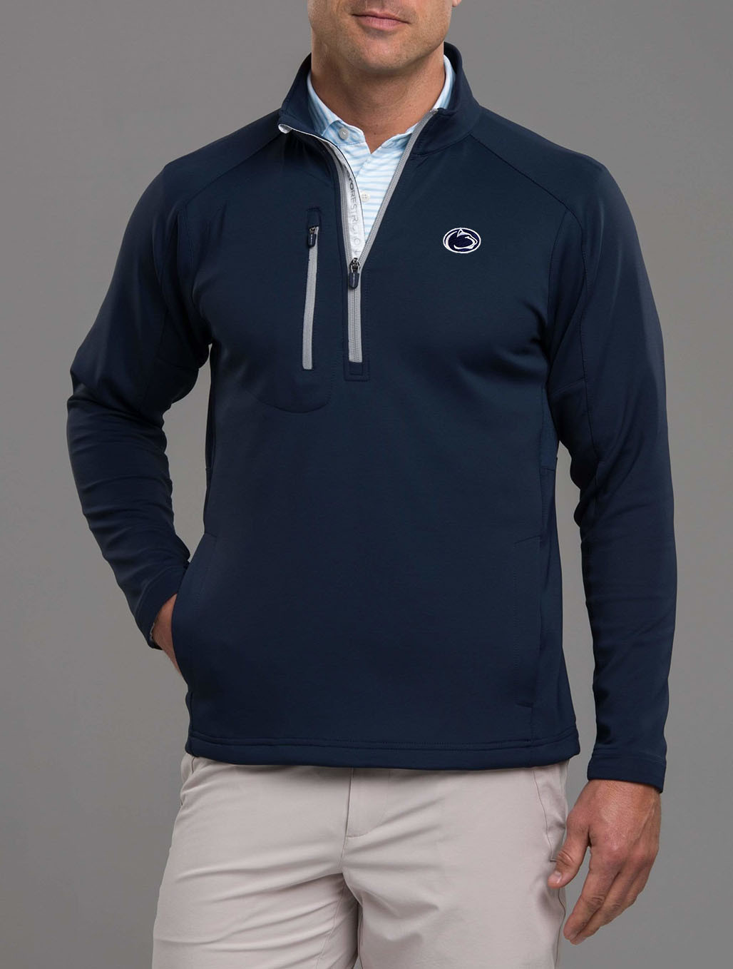 Penn State Z500 Zero Restriction Quarter Zip Navy L330