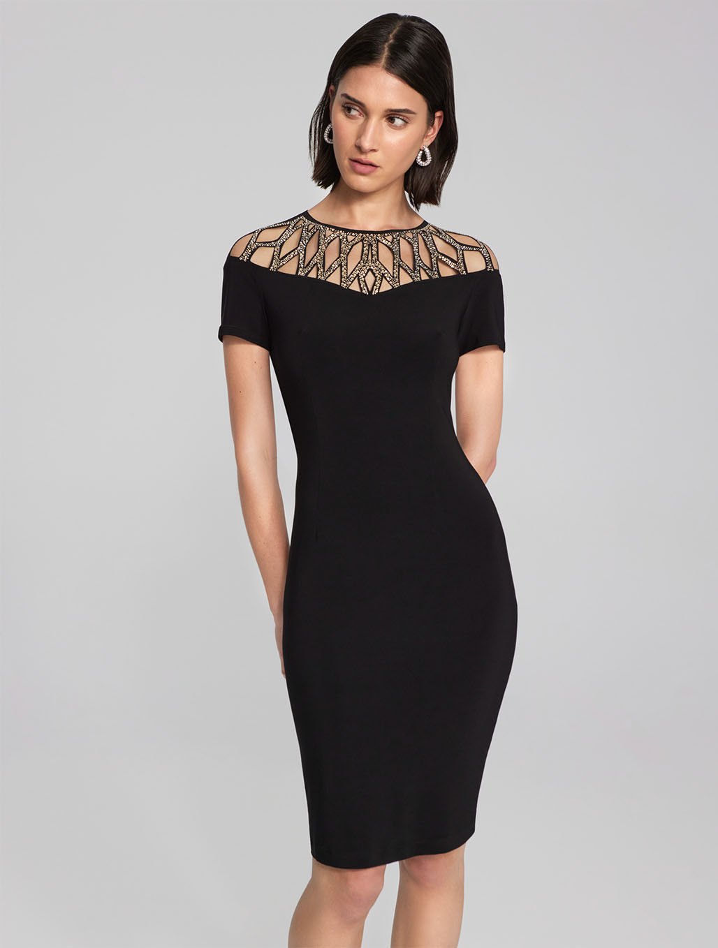 ASOS Embellished Pearl Cami Bust Detail Midi Dress in Black | Lyst UK