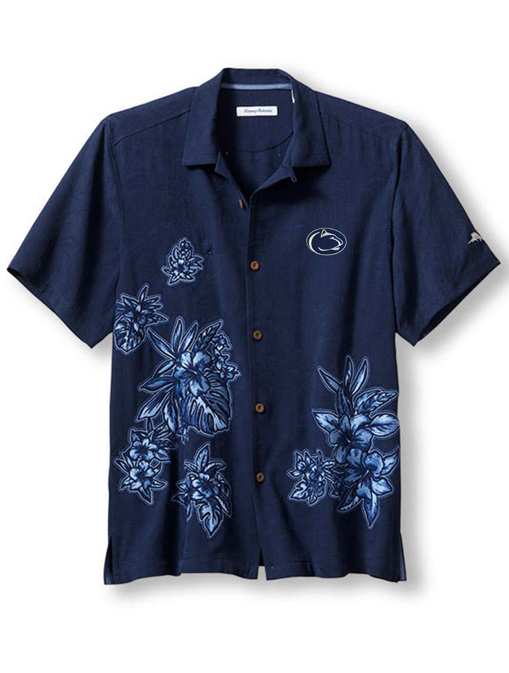 Penn State Tommy Bahama Camp Shirt Hibiscus Vibrations