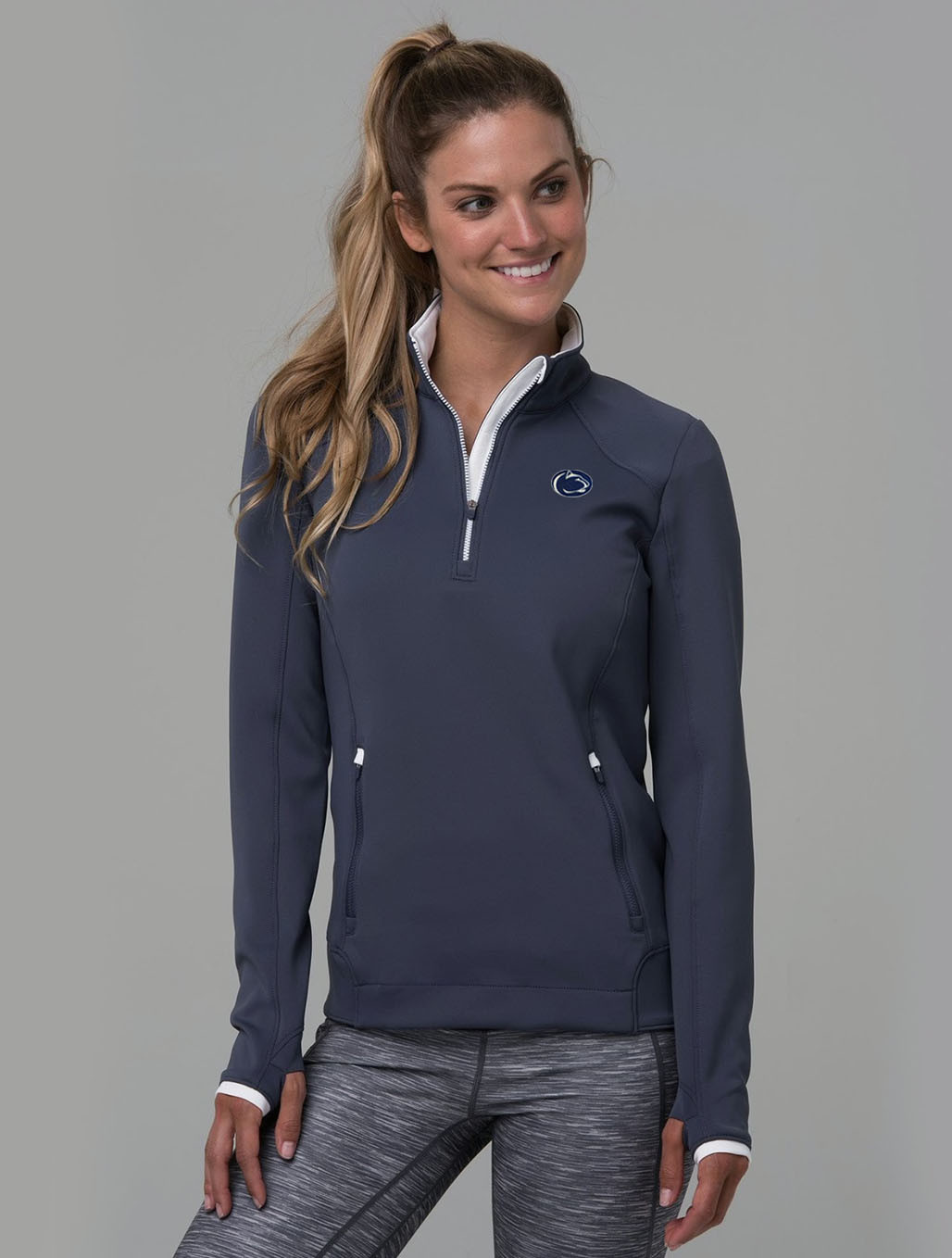 Womens Penn State Zero Restriction Sofia Navy Pullover