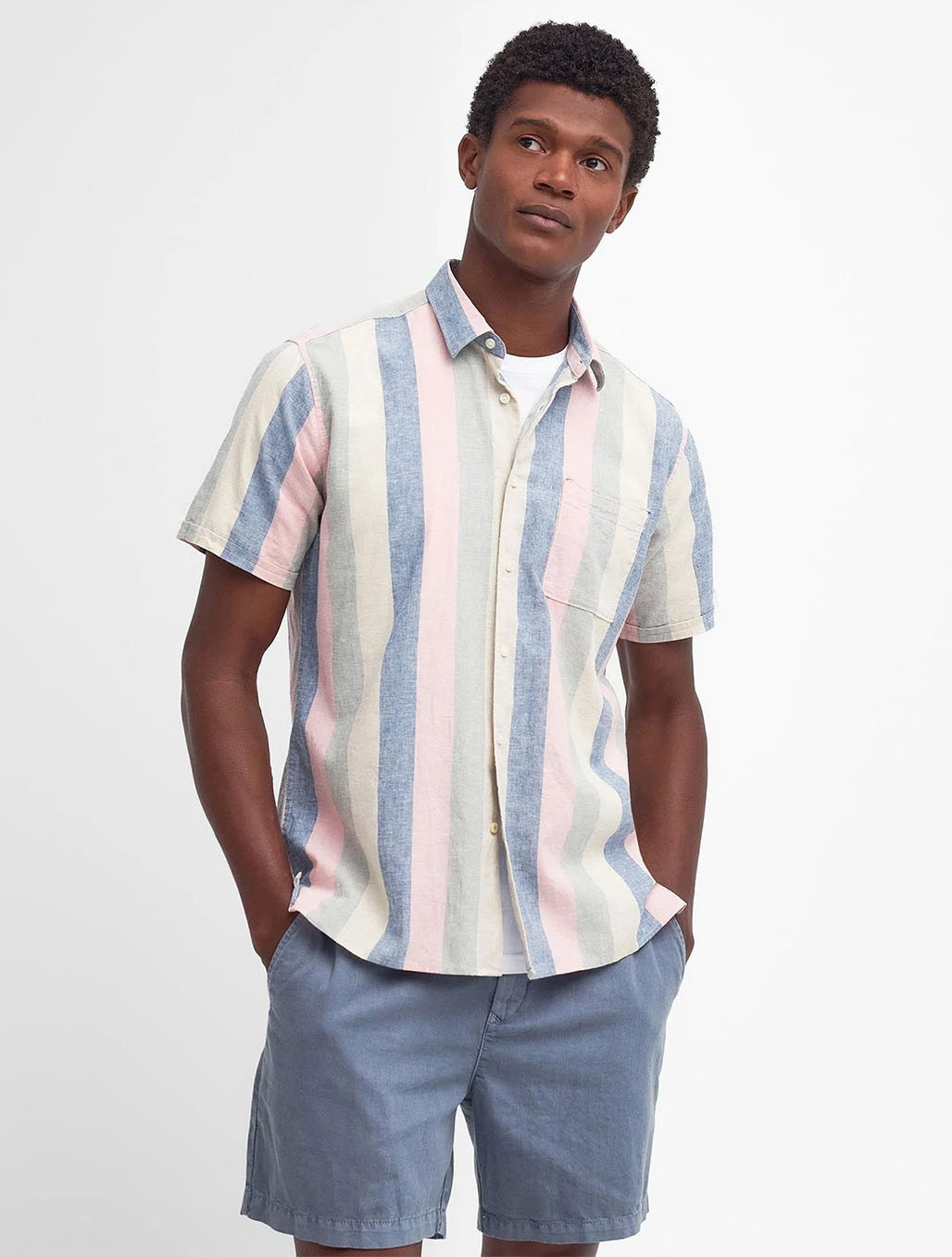 Portwell Stripe Summer Fit Shirt Barbour