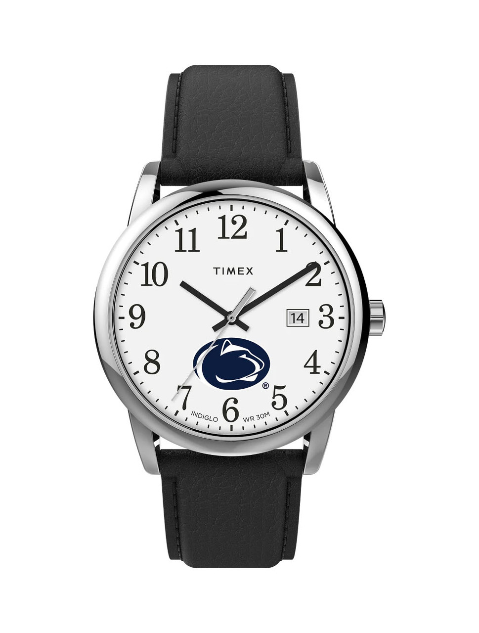 Penn State Men's Gold Quad Watch with Leather Strap by M.LaHart & Co.