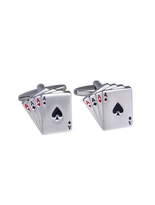 All Aces Playing Card Cufflinks | BeyBerk International