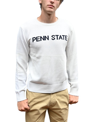 Penn State Intarsia Crew Neck Sweater | Bruzer