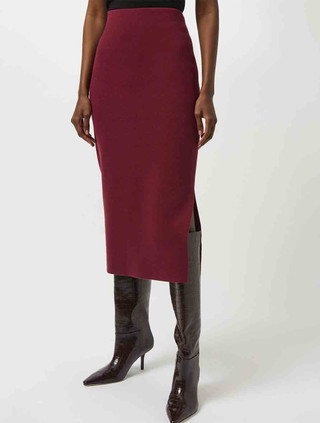 Sweater Knit Midi Skirt | Joseph Ribkoff