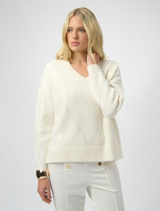 Sequined Pullover Sweater | Joseph Ribkoff