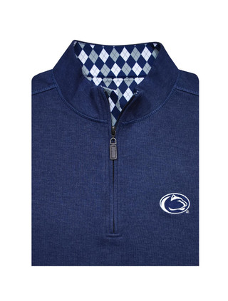 Penn State Navy Melange Quarter Zip | Horn Legend