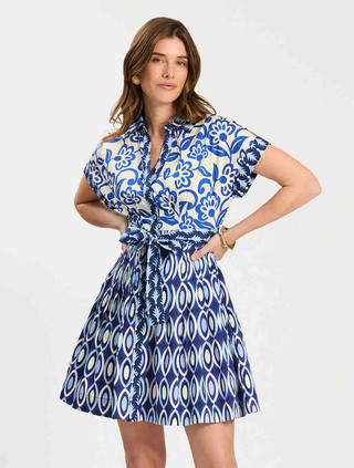 Hailey Graphic Folly Cotton Dress | Tyler Boe