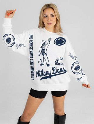 Penn State Mixed Logo Crew Neck | Gameday Couture