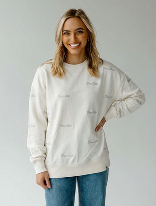 Penn State Script Embroidery Crewneck | Gameday Social