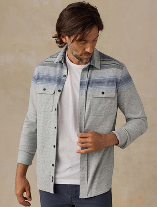 Legend River Ombre Sweater Shirt | Faherty