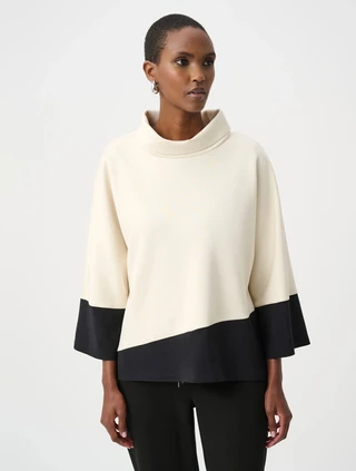 Scuba Jersey Color Block Trapeze Top | Joseph Ribkoff