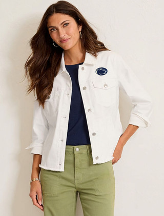 Penn State Ella White Jean Jacket | Tommy Bahama