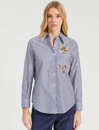 Striped Cat Blouse | Vilagallo