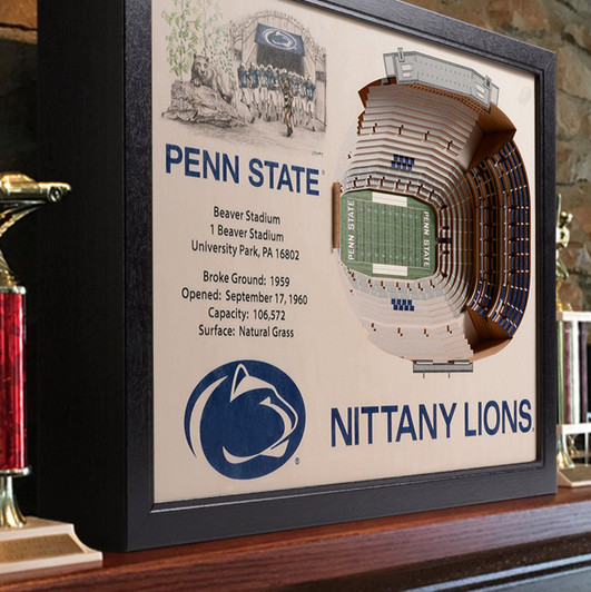 25 Layer Penn State Beaver Stadium 3D Wall Art