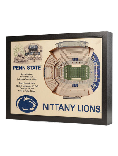 25 Layer Penn State Beaver Stadium 3D Wall Art