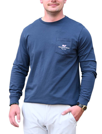 Mens Vineyard Vines Happy Valley Long Sleeve T-Shirt Mens Vineyard Vines Happy Valley Long Sleeve T-Shirt
