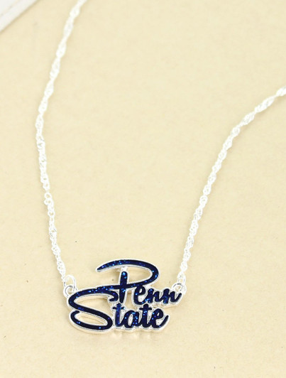 Penn State Script Letter Necklace