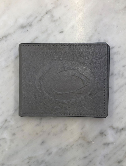 Penn State Wallet | Gunmetal Leather Bifold
