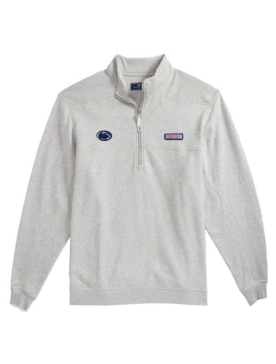 Penn State Shep Shirt Vineyard Vines Quarter Zip Grey