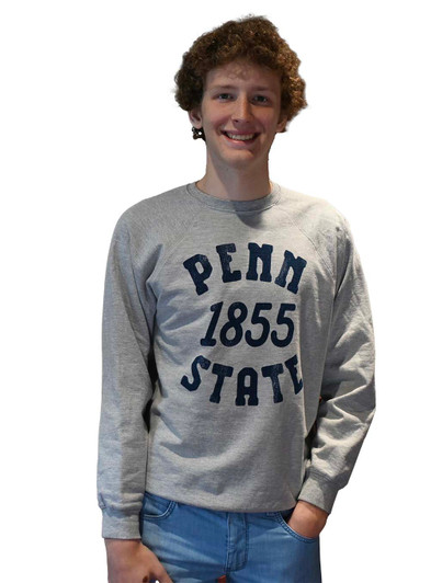 Grey Penn State Crewneck 1855 Original Retro Brand Grey Penn State Crewneck 1855 Original Retro Brand