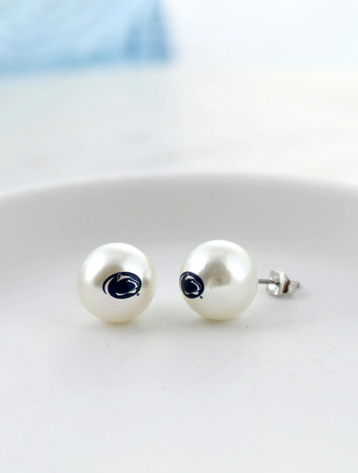 Penn State Pearl Stud Earrings