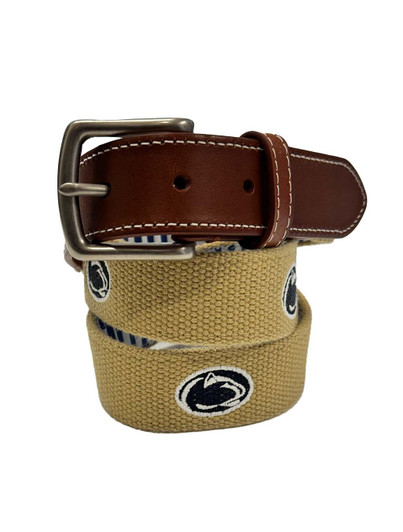 Penn State Peter Millar Belt Khaki