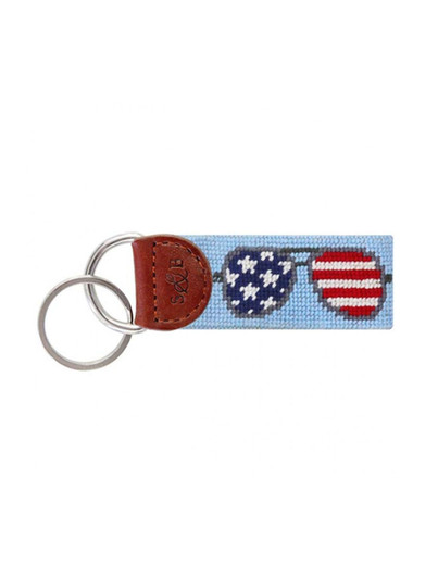 American Aviators Needlepoint Key Fob Smathers & Branson