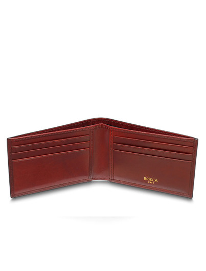 Mens Italian Leather Bifold Small Wallet