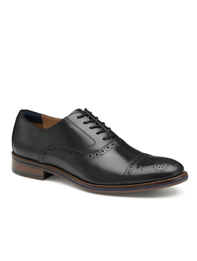 Basic Black Cap Toe Dress Shoe Johnston Murphy