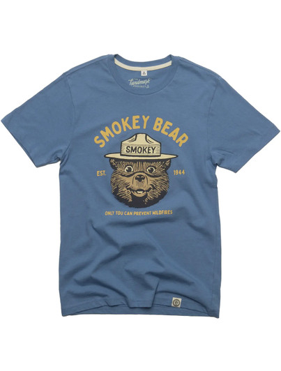Smokey Bear Varsity Tee Blue