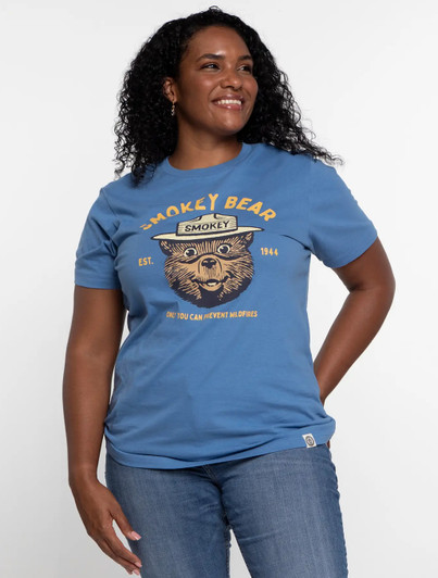 Unisex Smokey Bear Blue T-Shirt Landmark Project