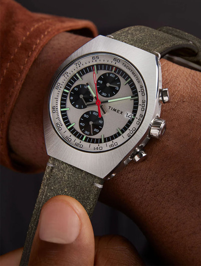 Legacy Tonneau Leather Strap Watch | Timex