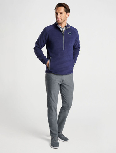 Mens Peter Millar Penn State Fade Fleece Half Zip