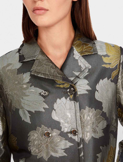 Jacquard Floral Coat | Marc Cain