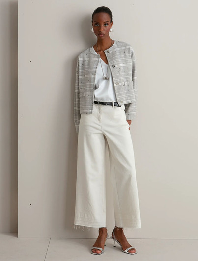 Womens European Grey Short Blazer Jacket