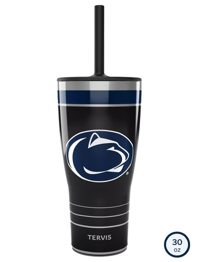 Penn State Night Game Stainless Steel Straw Tumbler