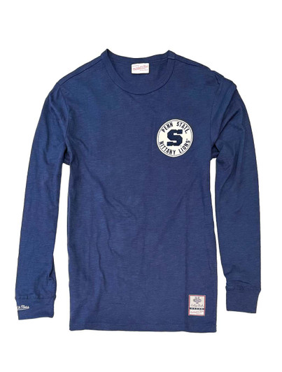Penn State Vintage S Logo Long Sleeve Tee Mitchell & Ness