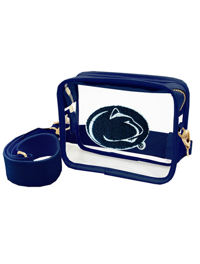 Penn State Clear Crossbody Bag with Chenille Patch