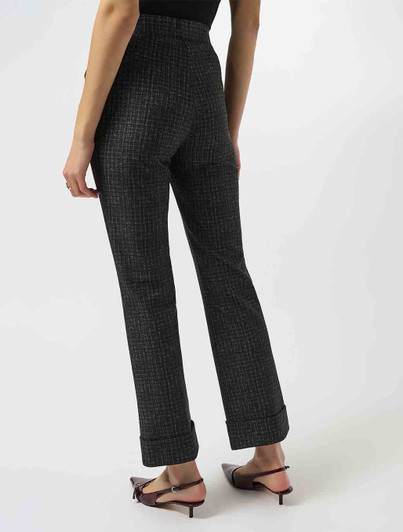 Womens Black and Grey Tailored Pant Joseph Ribkoff