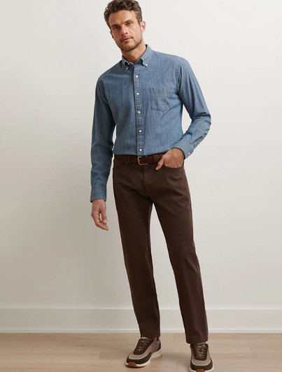 Signature Sateen Five Pocket Pant | Peter Millar