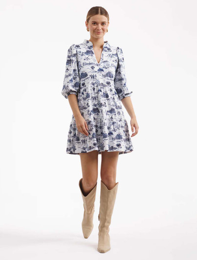 Penn State Toile Print Dress