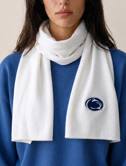 Penn State Winter Scarf in White
