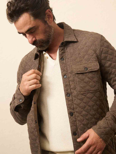 Faherty Epic Quilted Fleece CPO Sweatshirt MOF2207